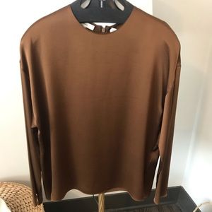 NWT Vince Dropped Shoulder Silk Blouse